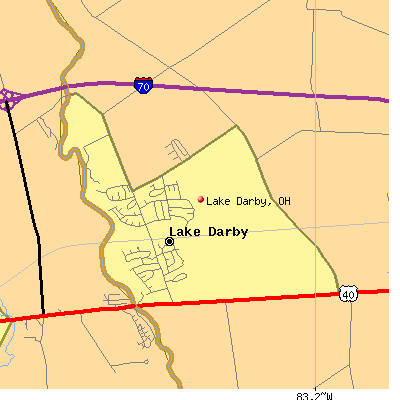 Lake Darby map