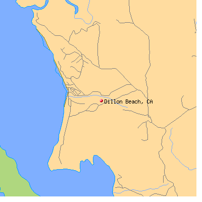 Dillon Beach map