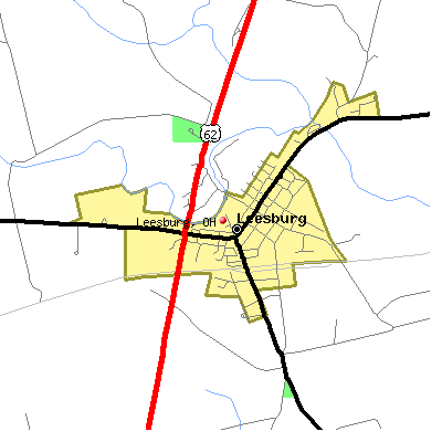 Leesburg map