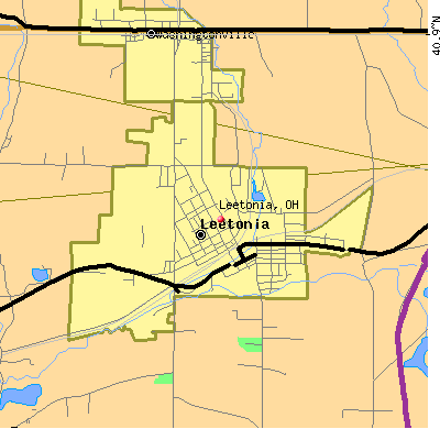 Leetonia map