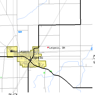 Leipsic map