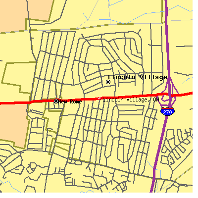 Lincoln Village map