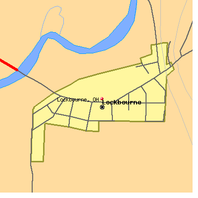 Lockbourne map