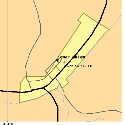 Lower Salem map