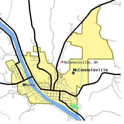 McConnelsville map