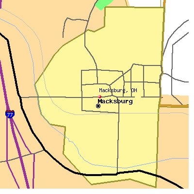 Macksburg map