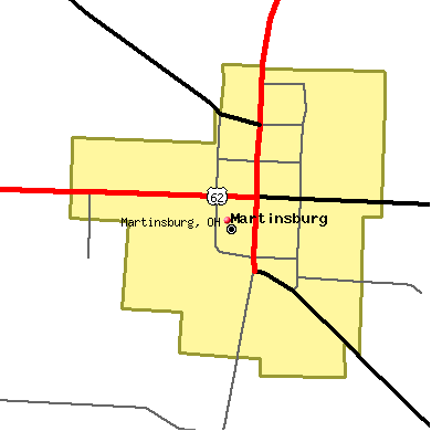 Martinsburg map