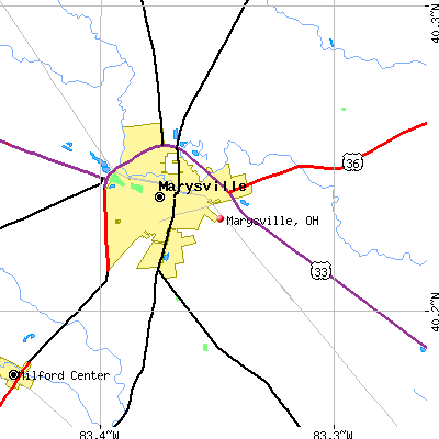 Marysville map