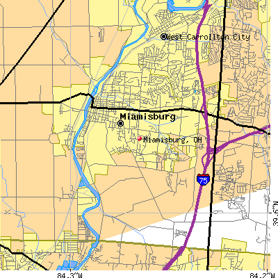Miamisburg map