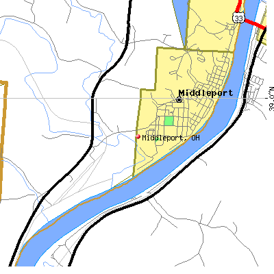 Middleport map