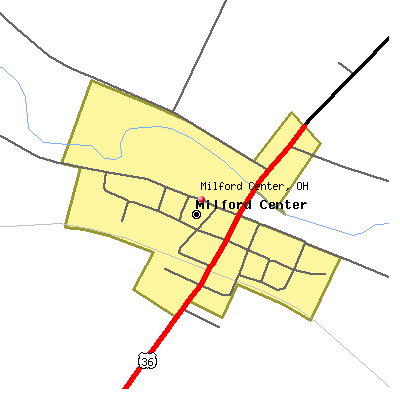 Milford Center map