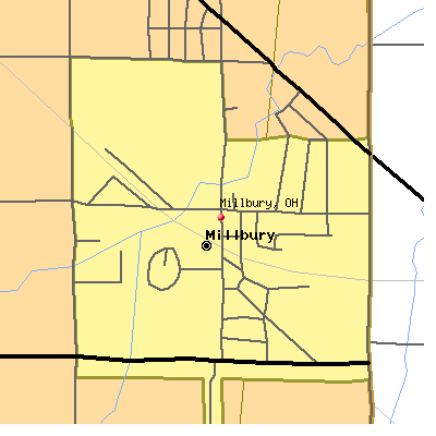 Millbury map