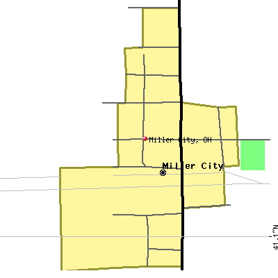 Miller City map