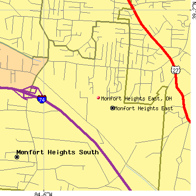Monfort Heights East map