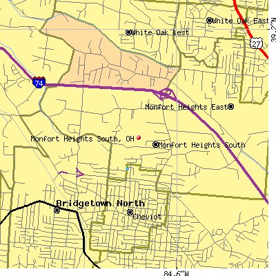 Monfort Heights South map