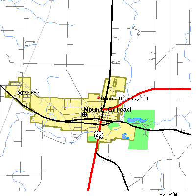 Mount Gilead map