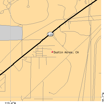 Dustin Acres map