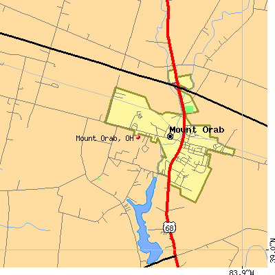 Mount Orab map