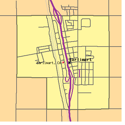 Earlimart map