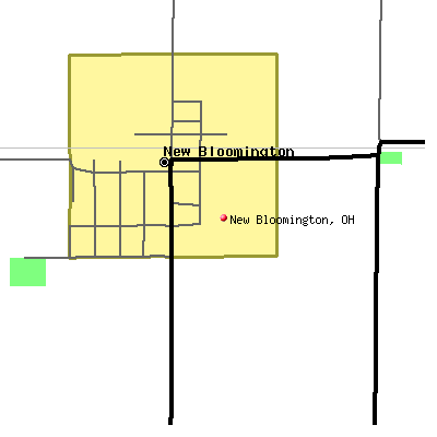 New Bloomington map