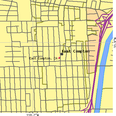 East Compton map