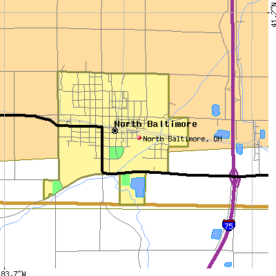 North Baltimore map