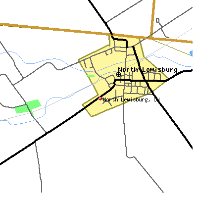 North Lewisburg map