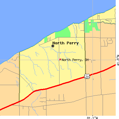 North Perry map