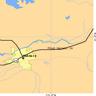 East Oakdale map