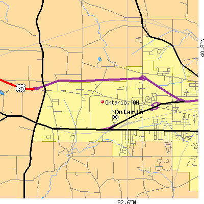 Ontario map
