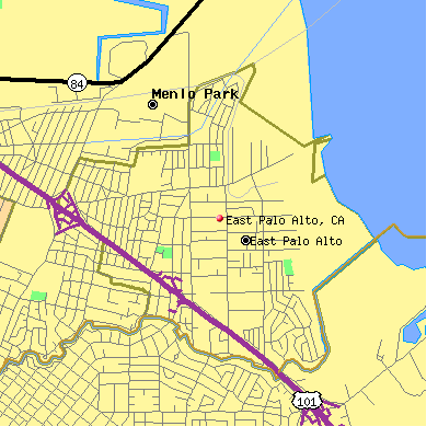 East Palo Alto map