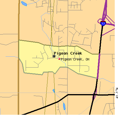 Pigeon Creek map