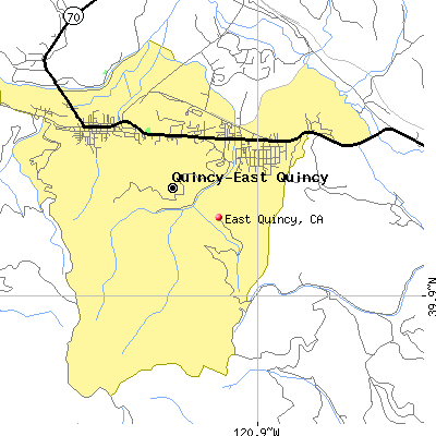East Quincy map