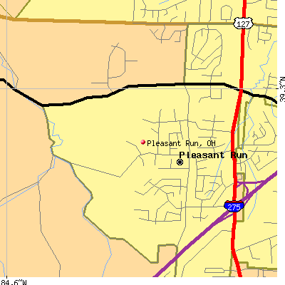 Pleasant Run map