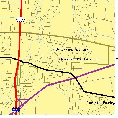 Pleasant Run Farm map