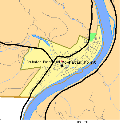 Powhatan Point map