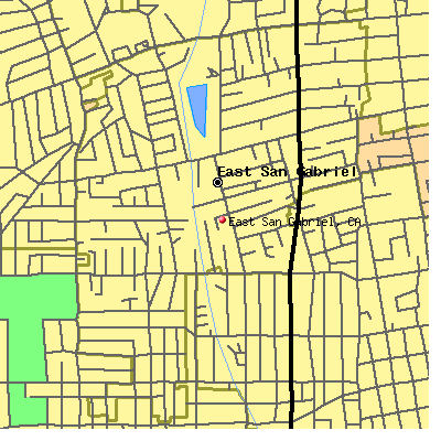 East San Gabriel map