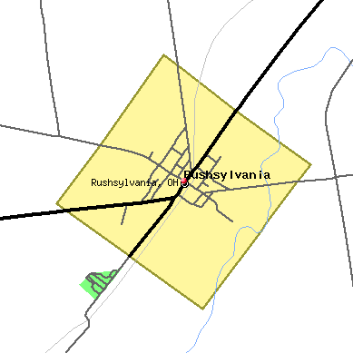 Rushsylvania map