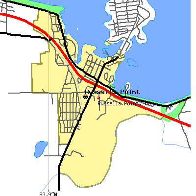 Russells Point map