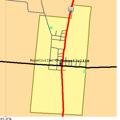 Russellville map
