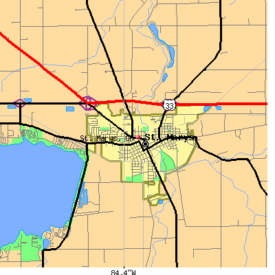 St. Marys map