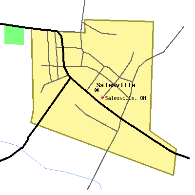 Salesville map