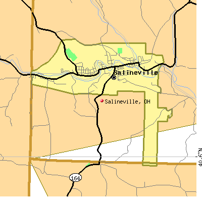 Salineville map