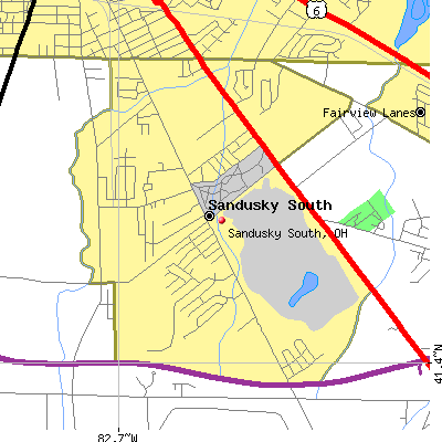 Sandusky South map