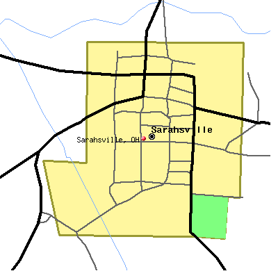 Sarahsville map