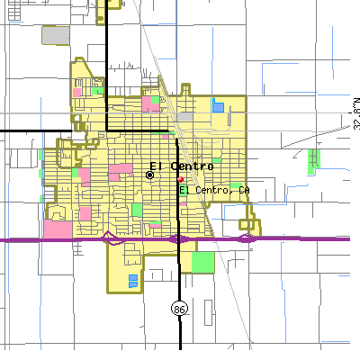 El Centro map