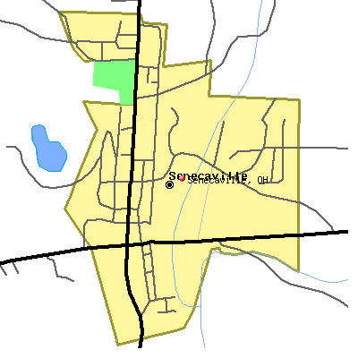 Senecaville map