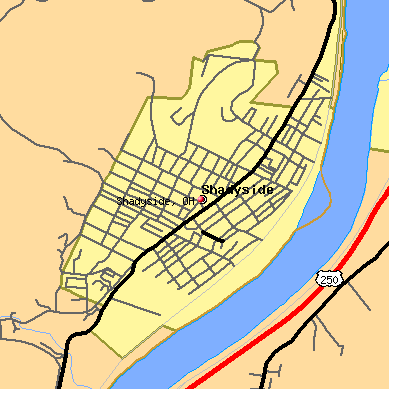 Shadyside map