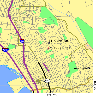 El Cerrito map