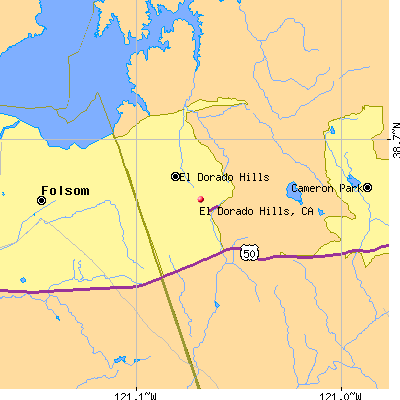 El Dorado Hills map